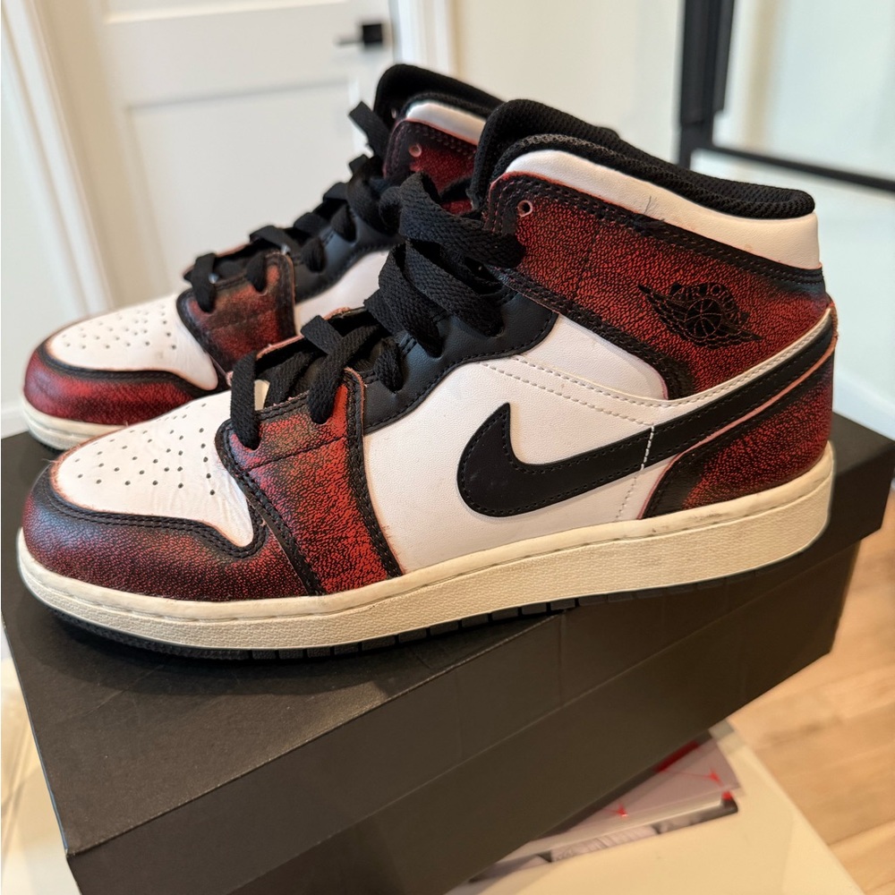 Nike Kids' Red and White Sneakers